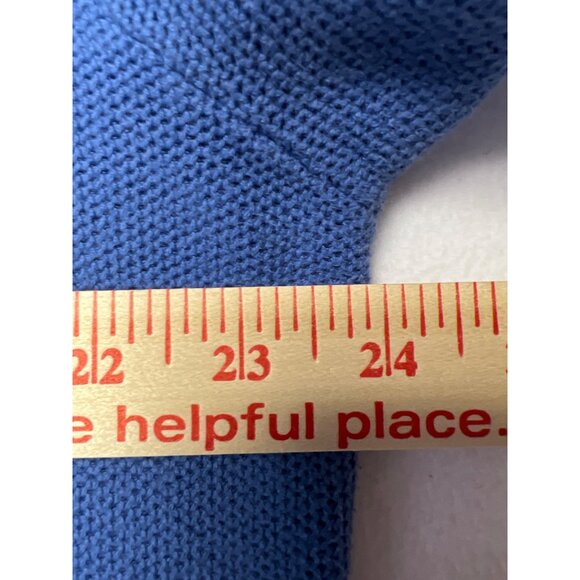 Tommy Hilfiger Men's Sweater Cardigan 1/4 Zip Blue Size XL Preppy Classic Cotton - Picture 4 of 7